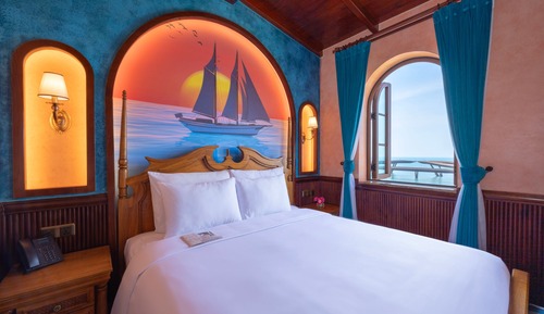 Habitación doble, 1 cama de matrimonio grande, vistas al mar (Mare Amoris, Window)