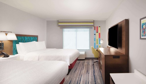 Habitación, 2 camas de matrimonio, accesible para personas con discapacidad (Hearing)