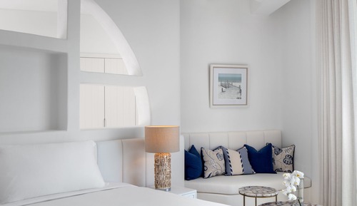 Habitación, terraza, vistas al mar (Fira)