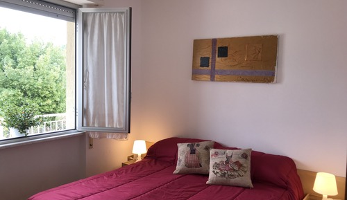 Apartamento, 1 cama doble con sofá cama, vistas al jardín