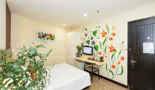 Habitación Deluxe doble, 1 cama de matrimonio, vistas al jardín