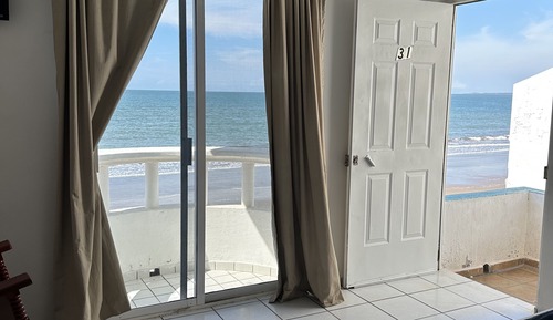 Habitación panorámica, 1 cama de matrimonio grande, vistas a la playa