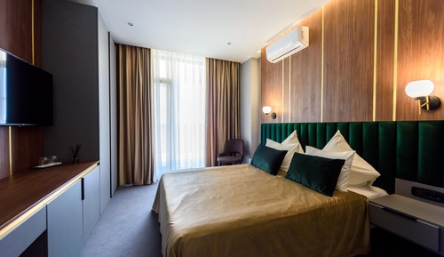 Habitación Deluxe doble, bañera de hidromasaje, vistas al jardín