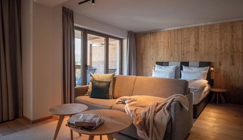 Estudio superior, 1 cama de matrimonio con sofá cama