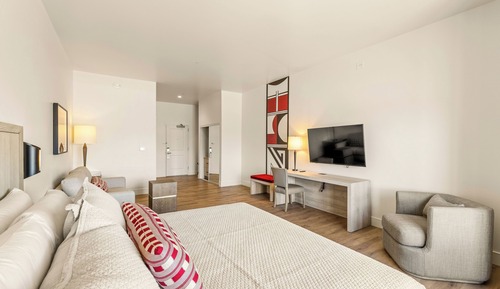 Suite, 1 cama de matrimonio grande con sofá cama