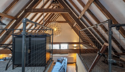 Loft familiar, 1 cama de matrimonio grande con sofá cama