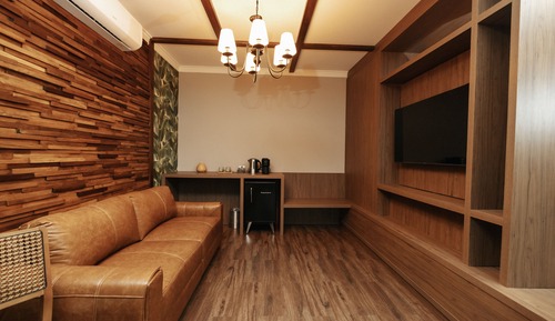 Habitación Deluxe, varias habitaciones, patio, vistas al jardín