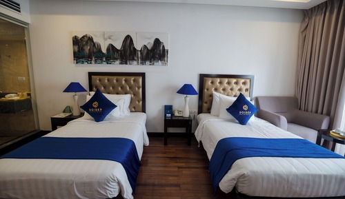 Habitación de lujo con 2 camas individuales