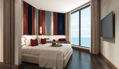 Suite familiar, 2 habitaciones, vistas a la playa, mirando al mar