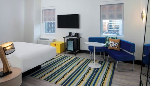 Habitación, 1 cama de matrimonio grande, no fumadores, vistas a la ciudad
