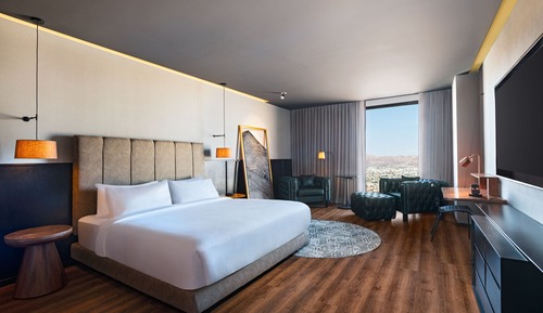 Habitación Deluxe, 1 cama de matrimonio grande, vistas a la ciudad