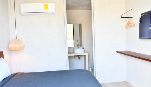 Habitación Deluxe doble, 1 cama de matrimonio grande, piscina privada