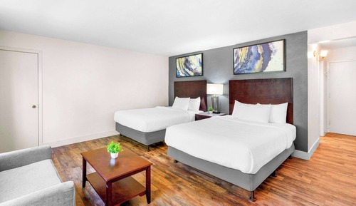 Habitación, 2 camas de matrimonio, accesible para personas con discapacidad, no fumadores