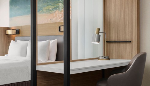 Suite estudio, 2 camas de matrimonio (Mobility Accessible, Roll-in Shower)