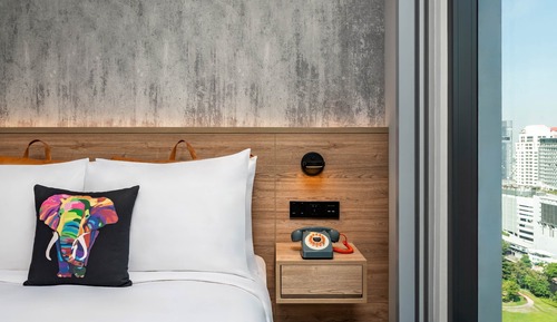 Habitación, 1 cama de matrimonio, no fumadores, vistas a la ciudad