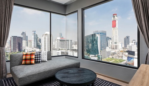 Habitación Deluxe, 1 cama de matrimonio, no fumadores, vistas a la ciudad