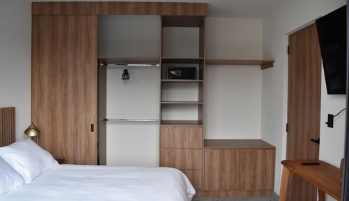 Suite exclusiva, 1 cama de matrimonio con sofá cama, vistas a la ciudad