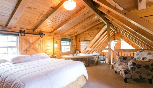 Cabaña de lujo, 2 habitaciones, bañera de hidromasaje