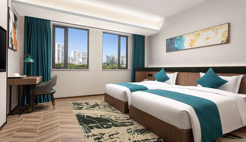 Habitación Deluxe, 2 camas individuales, no fumadores, vistas a la ciudad