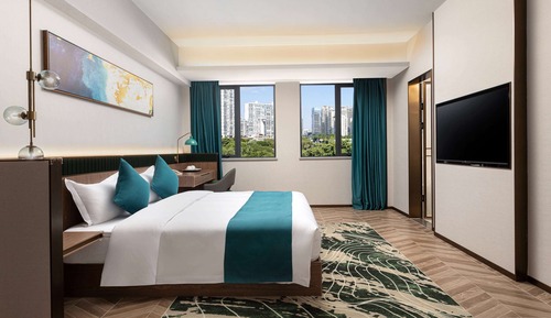 Habitación Deluxe, 1 cama de matrimonio grande, no fumadores, vistas a la ciudad