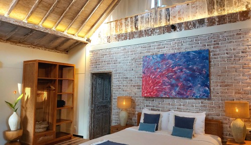 Habitación Deluxe con 1 cama doble o 2 individuales, 1 cama de matrimonio grande, piscina privada