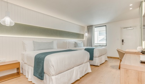 Habitación Deluxe, 2 camas de matrimonio, balcón
