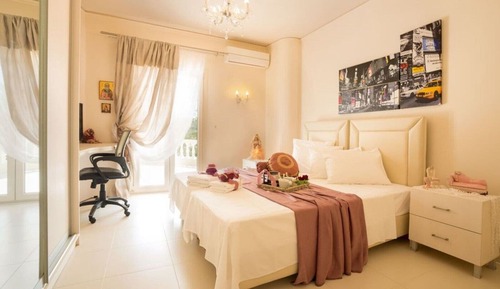 Habitación de lujo, 2 camas individuales, balcón, vistas parciales al mar