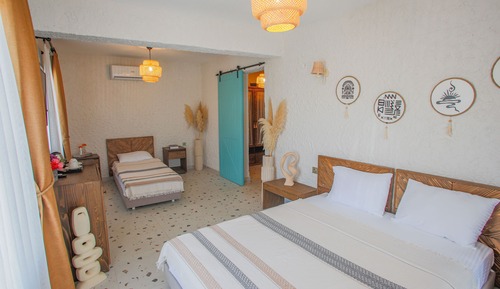 Habitación familiar, vistas al mar