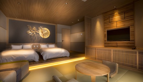 Habitación superior, no fumadores, vistas al mar (taikou kisyo gekka hakou)