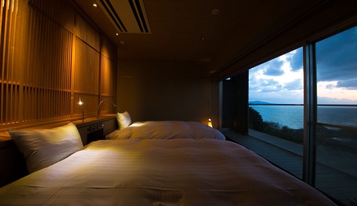 Habitación con 2 camas individuales, no fumadores, vistas al mar (tiyo hakuin)