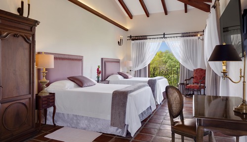 Bungalow Deluxe, 2 camas de matrimonio, bañera, vistas al jardín (Deluxe Room )