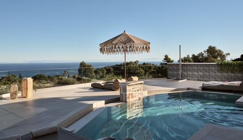 Villa de lujo, 2 habitaciones, piscina privada, vistas al mar
