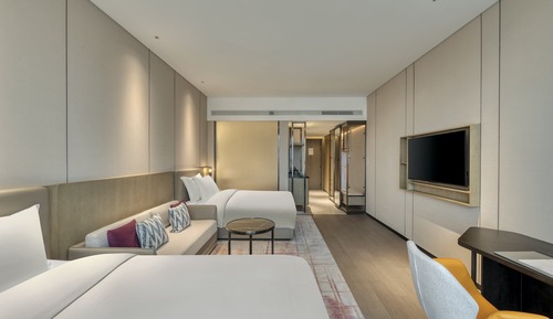 Habitación estándar, 2 camas dobles, accesible para personas con discapacidad