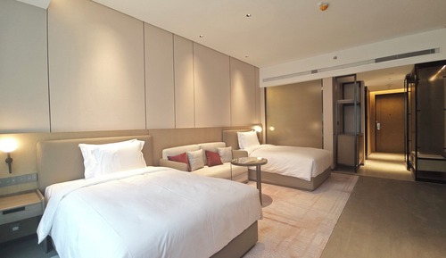 Habitación estándar, 2 camas dobles, accesible para personas con discapacidad