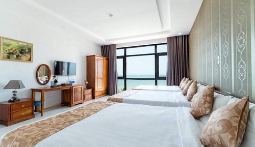 Habitación familiar, vistas al mar