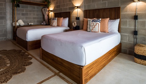 Standard Room, 2 Double Beds, Balcony, Bay View