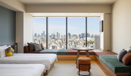 Habitación Deluxe, varias camas, no fumadores, vistas a la ciudad