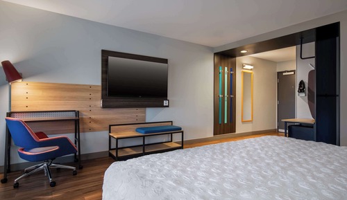 Habitación, 1 cama de matrimonio grande, accesible para personas con discapacidad, bañera