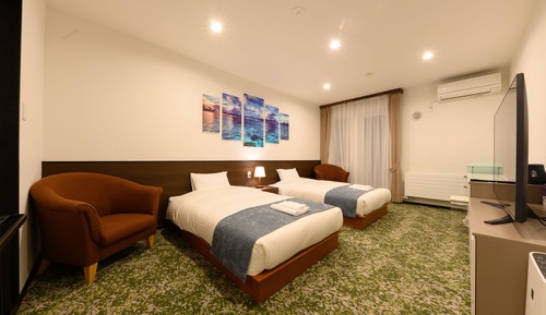 Habitación estándar con 2 camas individuales, vistas al mar