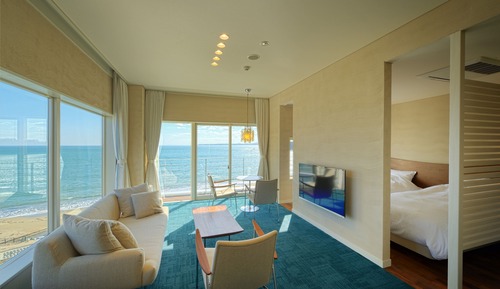 Habitación con 2 camas individuales, 2 camas individuales, no fumadores, vistas al mar