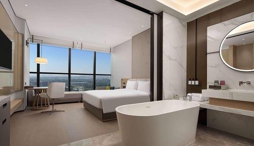 Habitación Deluxe, 1 cama de matrimonio grande, no fumadores, vistas al lago