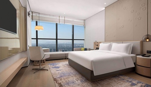 Habitación Deluxe, 1 cama de matrimonio grande, fumadores, vistas a la ciudad