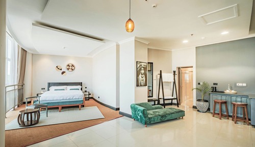 Habitación ejecutiva doble, 1 cama de matrimonio grande, no fumadores, vistas a la montaña
