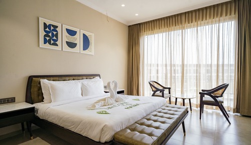 Suite junior, 1 cama de matrimonio grande, no fumadores, vistas al jardín