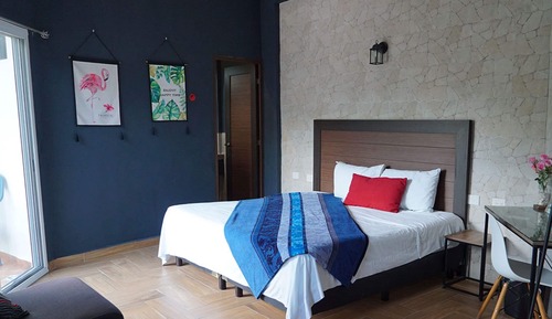Habitación Confort, 1 cama de matrimonio grande, vistas al jardín