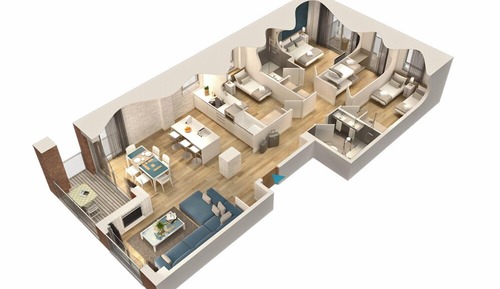 Apartamento de diseño, vistas al puerto, frente al mar