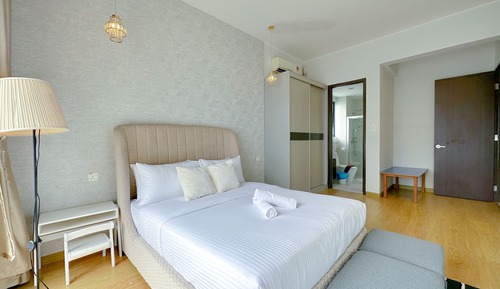 Apartamento familiar, 3 habitaciones, no fumadores, vistas al mar