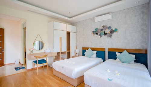 Villa superior, 3 habitaciones, piscina privada, vistas al jardín