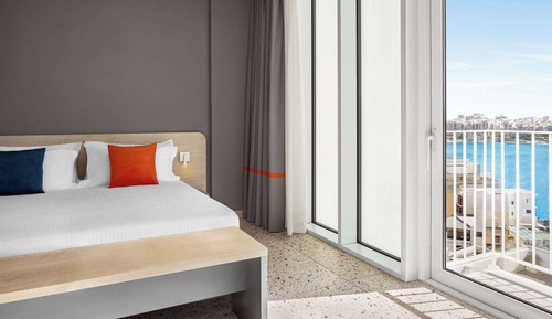 Habitación superior, 1 cama de matrimonio grande, no fumadores, vistas al mar