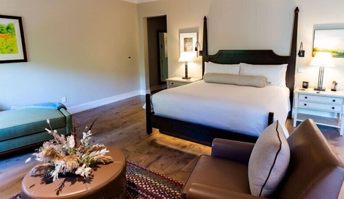 Suite estudio ejecutiva, 1 cama de matrimonio grande, terraza, vistas al campo de golf